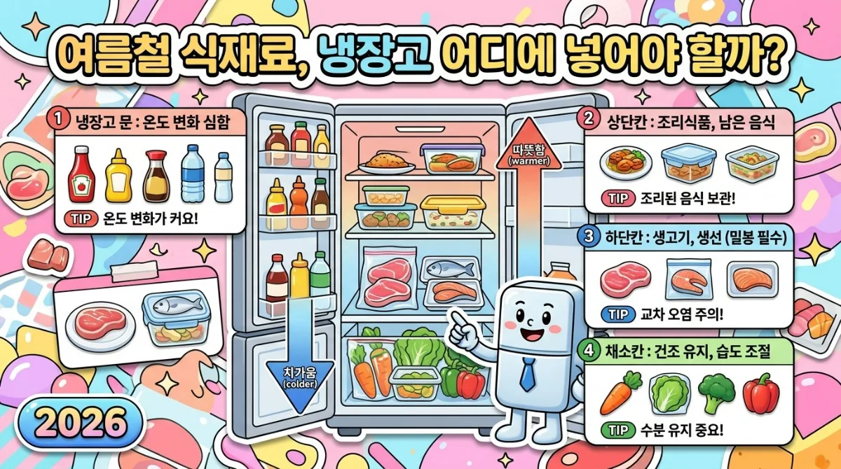 고온다습 계절 냉장고 음식, 2026년 흔한 실수 5가지와 보관법 이미지 2