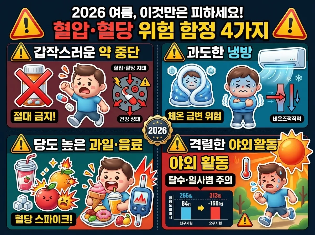 폭염 혈압·혈당 흔든다? 2026 여름철 건강관리 4대 수칙 이미지 2