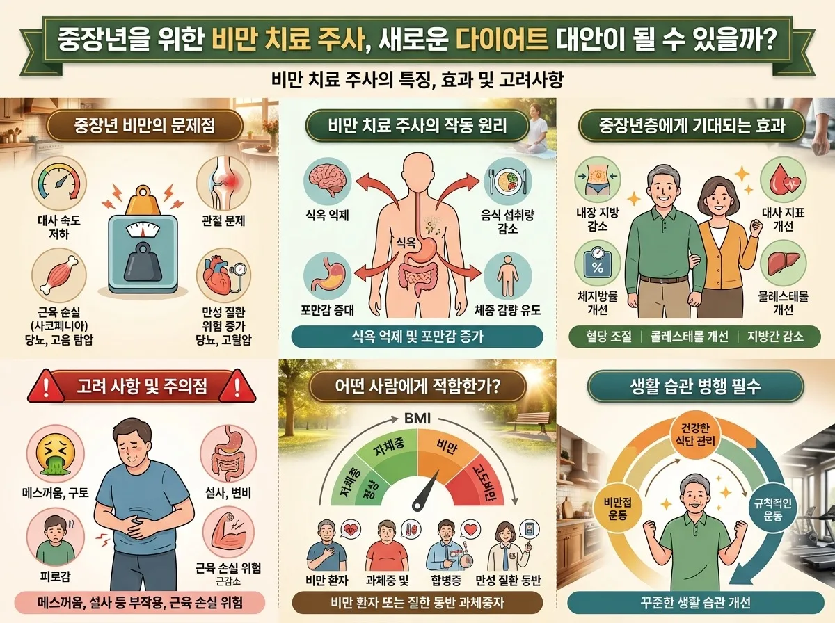 2026년 중년 비만 치료 주사, 흔한 오해와 현명한 활용 3가지 핵심 이미지 1