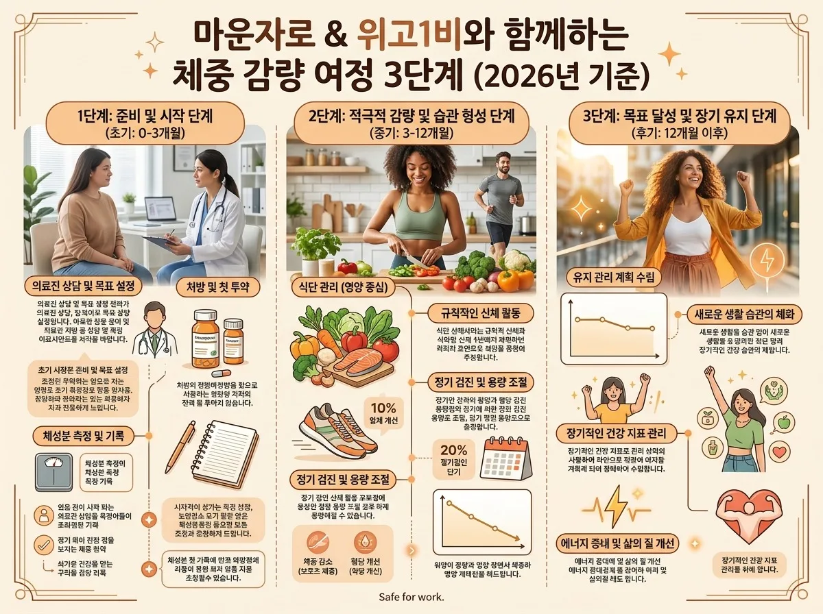 마운자로·위고비 다이어트: 2026년 성공 사례와 주의할 3가지 오해 이미지 2