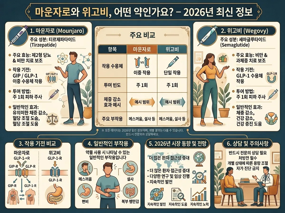 마운자로·위고비 다이어트: 2026년 성공 사례와 주의할 3가지 오해 이미지 1