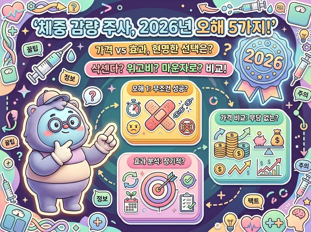 체중 감량 주사, 2026년 가격과 효과? 다이어터 위한 5가지 오해