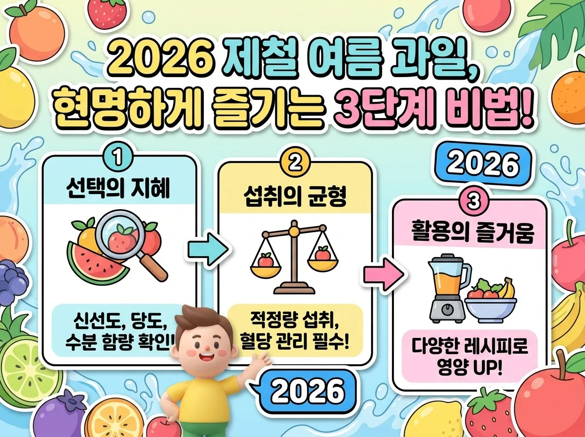 2026년 여름, 갈증 해소에 딱! 제철 과일 현명하게 즐기는 3가지 방법 이미지 1