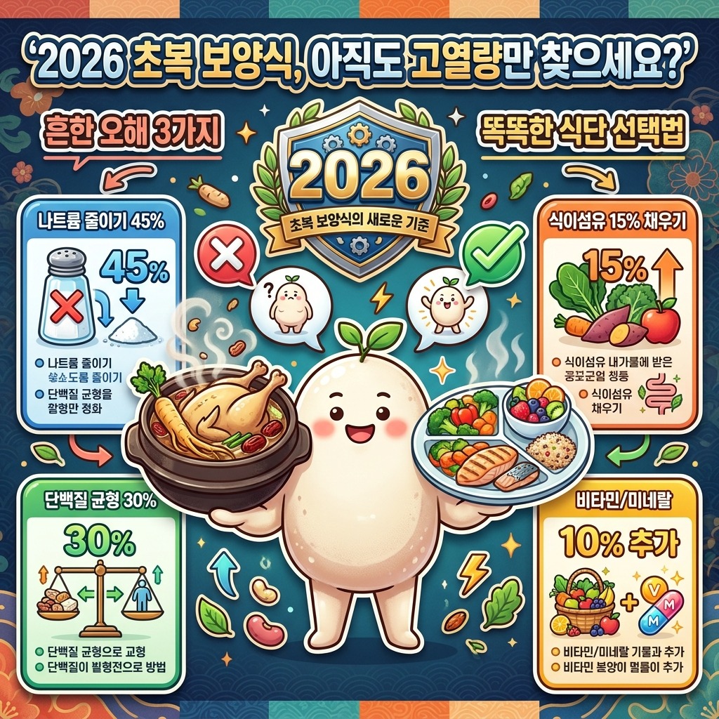 2026년 초복 건강 보양식, 흔한 오해 3가지와 똑똑한 식단 선택법