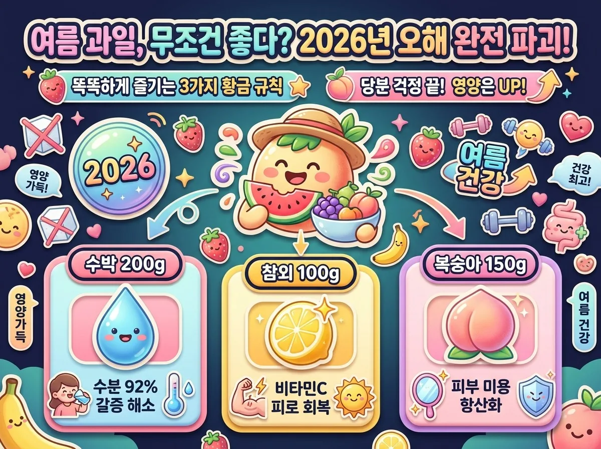 2026년 여름철 건강 과일, 3가지 오해와 똑똑한 섭취법