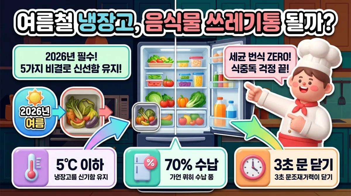 무더운 날씨 냉장고 정리, 음식 상하는 것 막는 5가지 비결 이미지 1