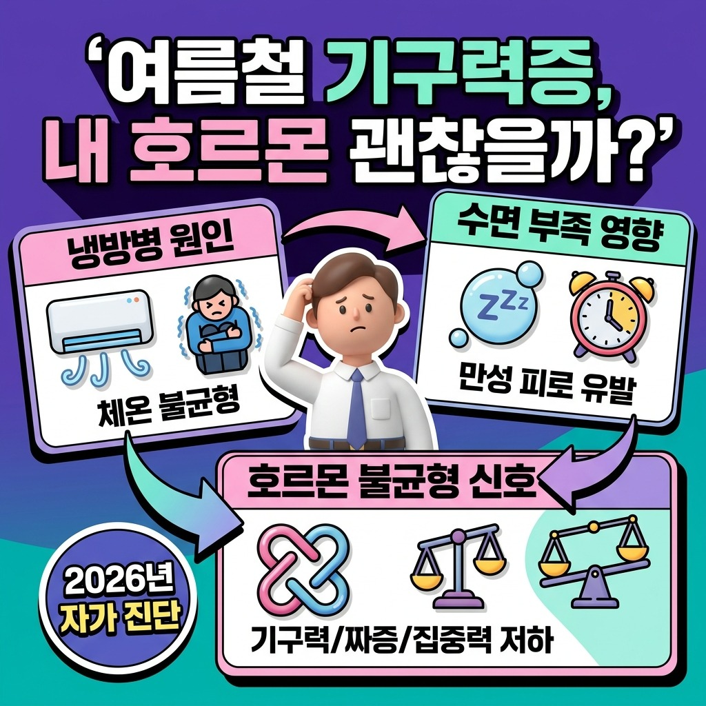직장인 여름철 무기력증, 호르몬 불균형 신호와 현명한 비타민 섭취법 3가지 이미지 2