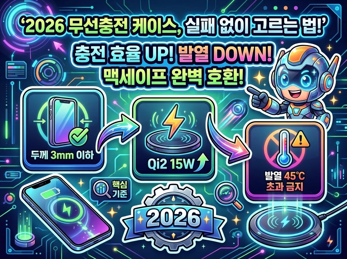 무선 충전 케이스 선택법, 2026년 기준 실패 없는 3가지 핵심 기준