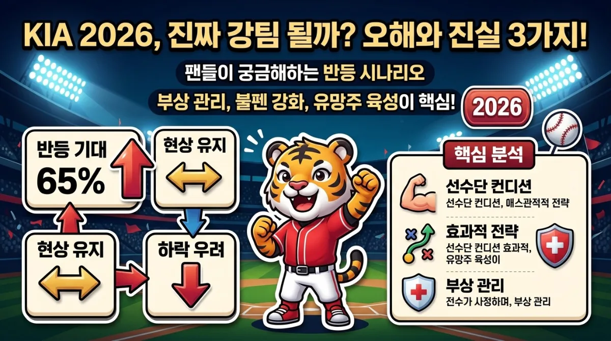 KIA 타이거즈 2026 시즌 반등, 강팀 재도약의 오해와 진실 3가지