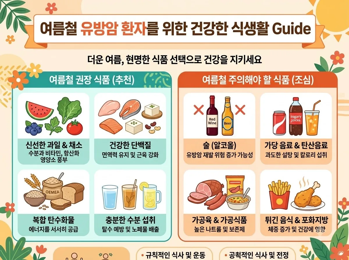 유방암 환자에게 좋은 여름 음식 5가지와 주의해야 할 흔한 오해 이미지 1