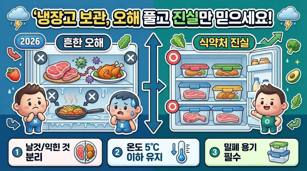 2026년 장마철 식중독 예방, 냉장고 음식 관리 3가지 핵심 주의점 이미지 1