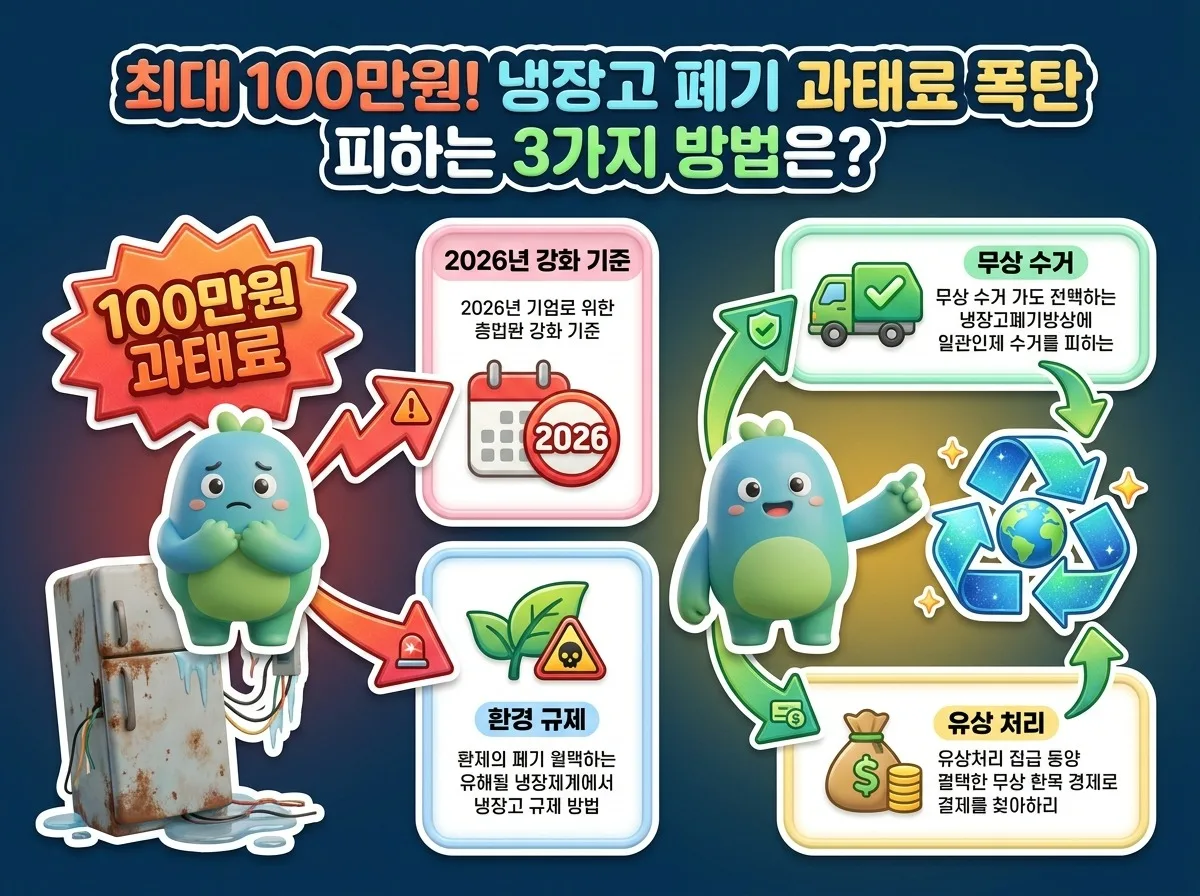 오래된 냉장고 버리기, 2026년 꼭 확인해야 할 3가지 처리 방법