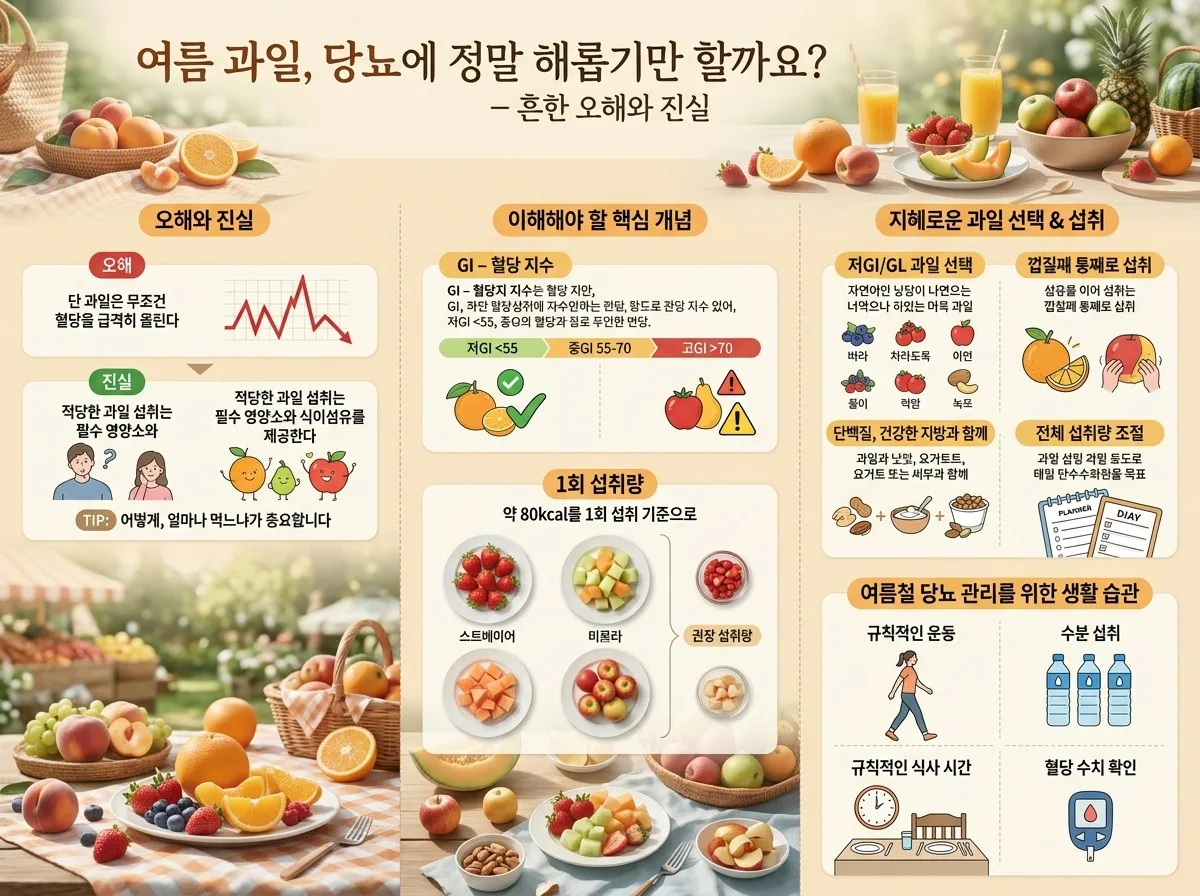혈당 관리에 좋은 여름 과일 5가지, 당뇨라면 2026년 이렇게 드세요 이미지 1