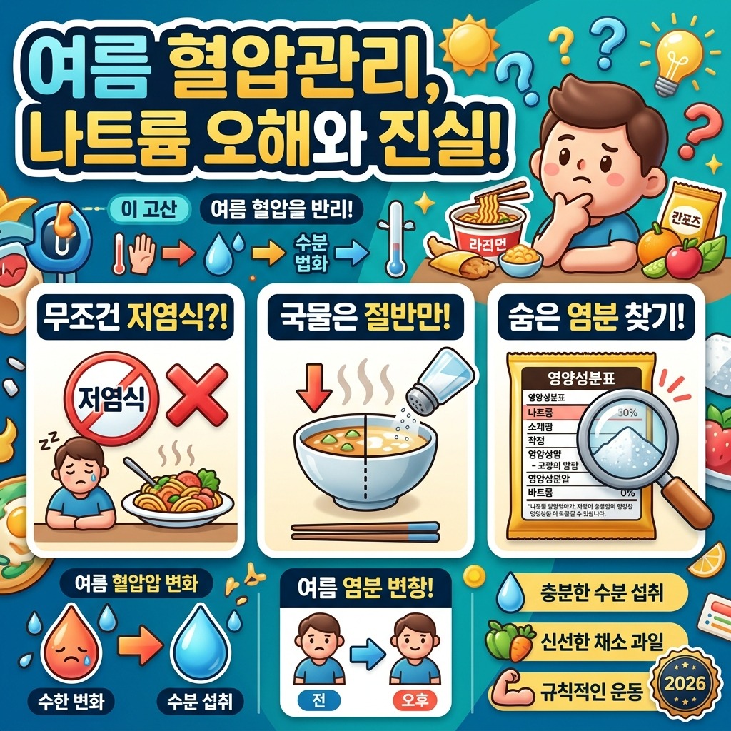 2026년 여름, 혈압 안정 돕는 식단 5가지 핵심 정리와 오해 이미지 1