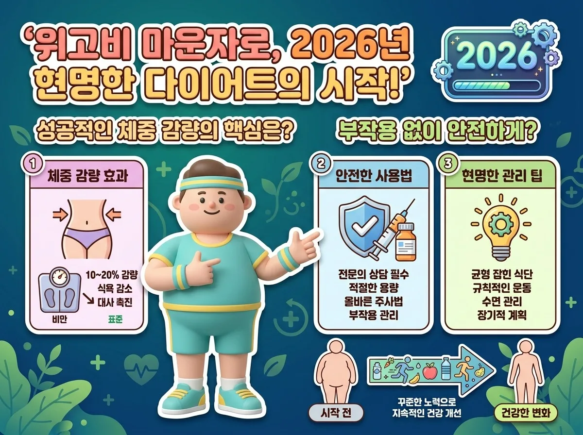 위고비 마운자로 다이어트, 2026년 현명하게 시작하고 건강 지키는 법
