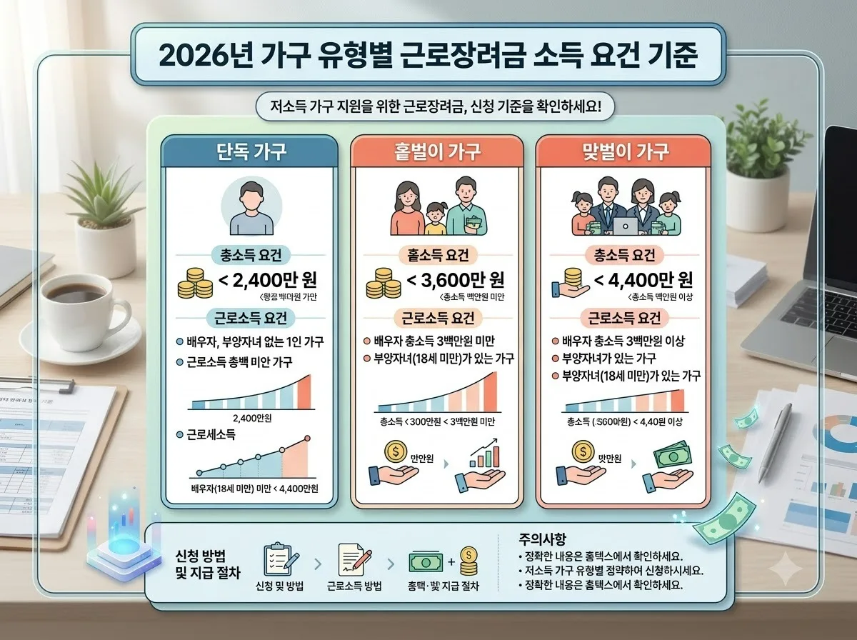 근로장려금 지원 대상 확인하고 2026년 하반기 지급 시기 놓치지 마세요 이미지 1