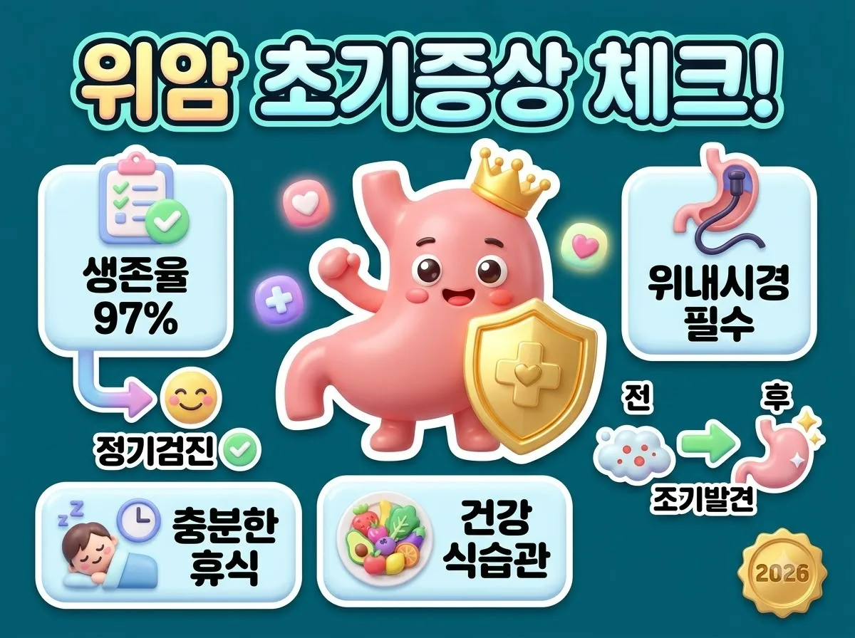 위암 초기증상과 원인 완벽 가이드, 2026년 필수 건강 수칙