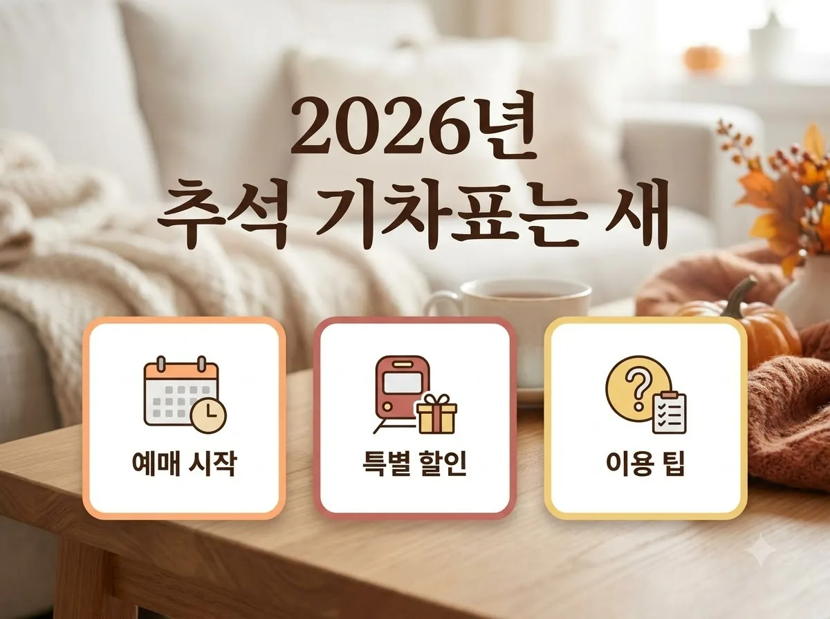 코레일 플러스 추석 기차표 예매, 2026년 통합앱에서 실패 없이 성공하는 5가지 전략