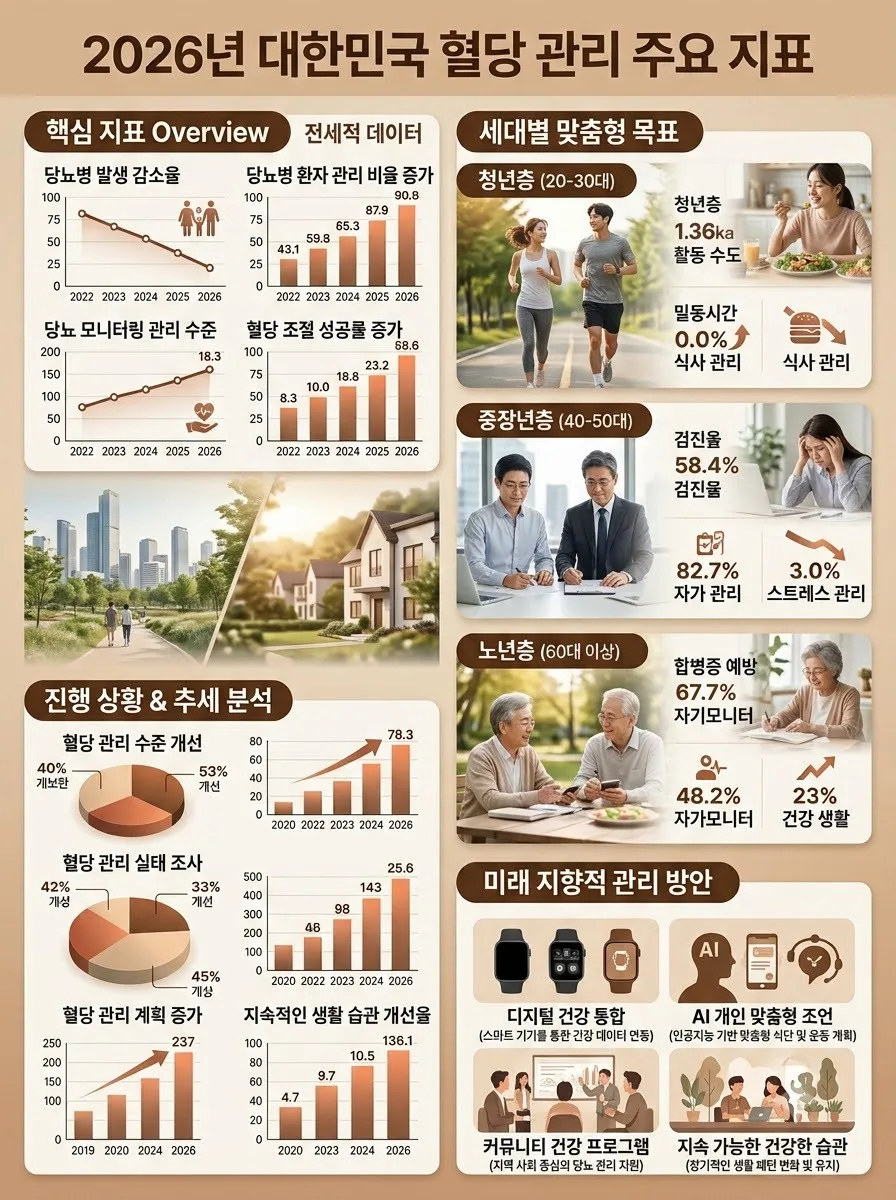 혈당 수치 높을 때 꼭 바꿔야 할 생활 습관 3가지 (2026년 최신) 이미지 2