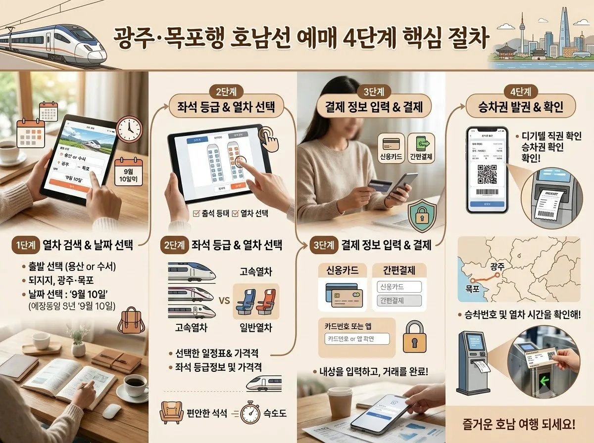 2026년 추석 광주 목포 열차표 예매 일정과 티켓팅 성공 전략 5가지 이미지 2