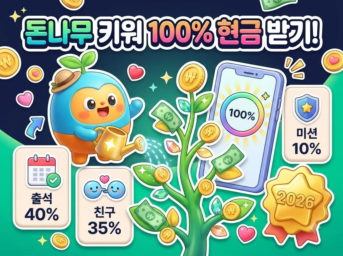 케이뱅크 돈나무 혜택, 2026년 실수 없이 현금 받는 3가지 방법