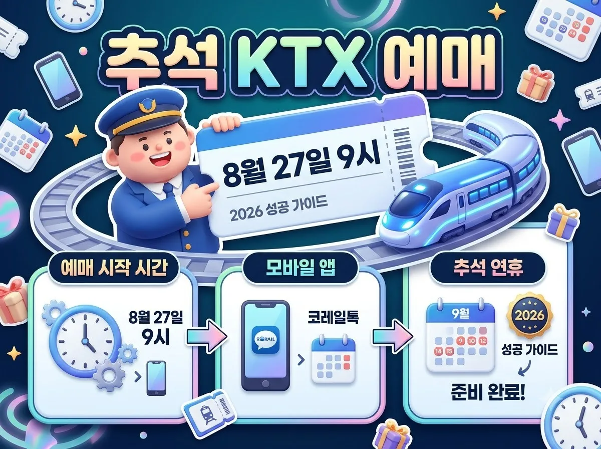 호남선 KTX 명절 승차권 2026년 예약 일정과 주의점