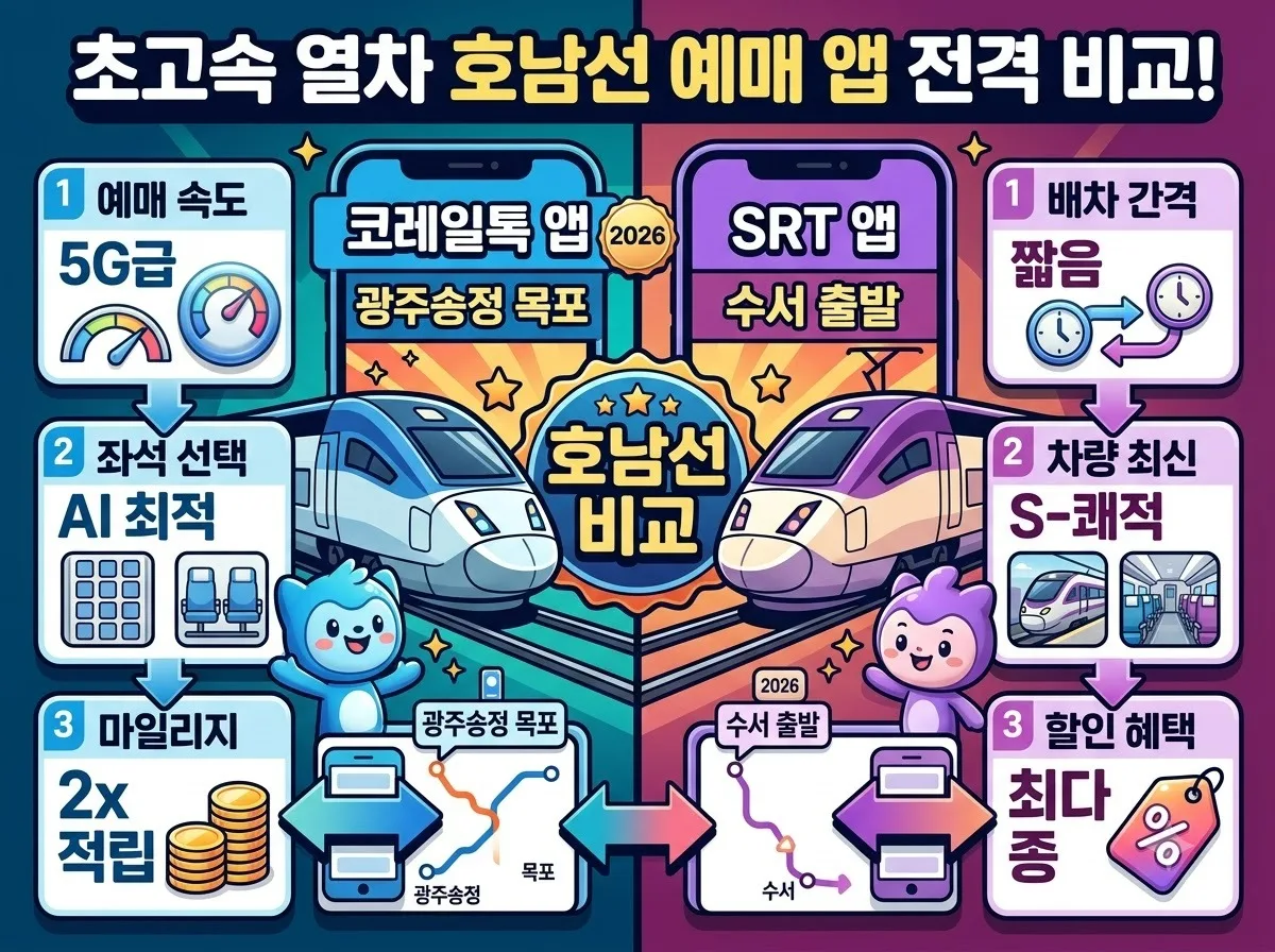 호남선 광주 목포행 승차권 예약, 2026 추석 일정과 실수 방지법 이미지 2