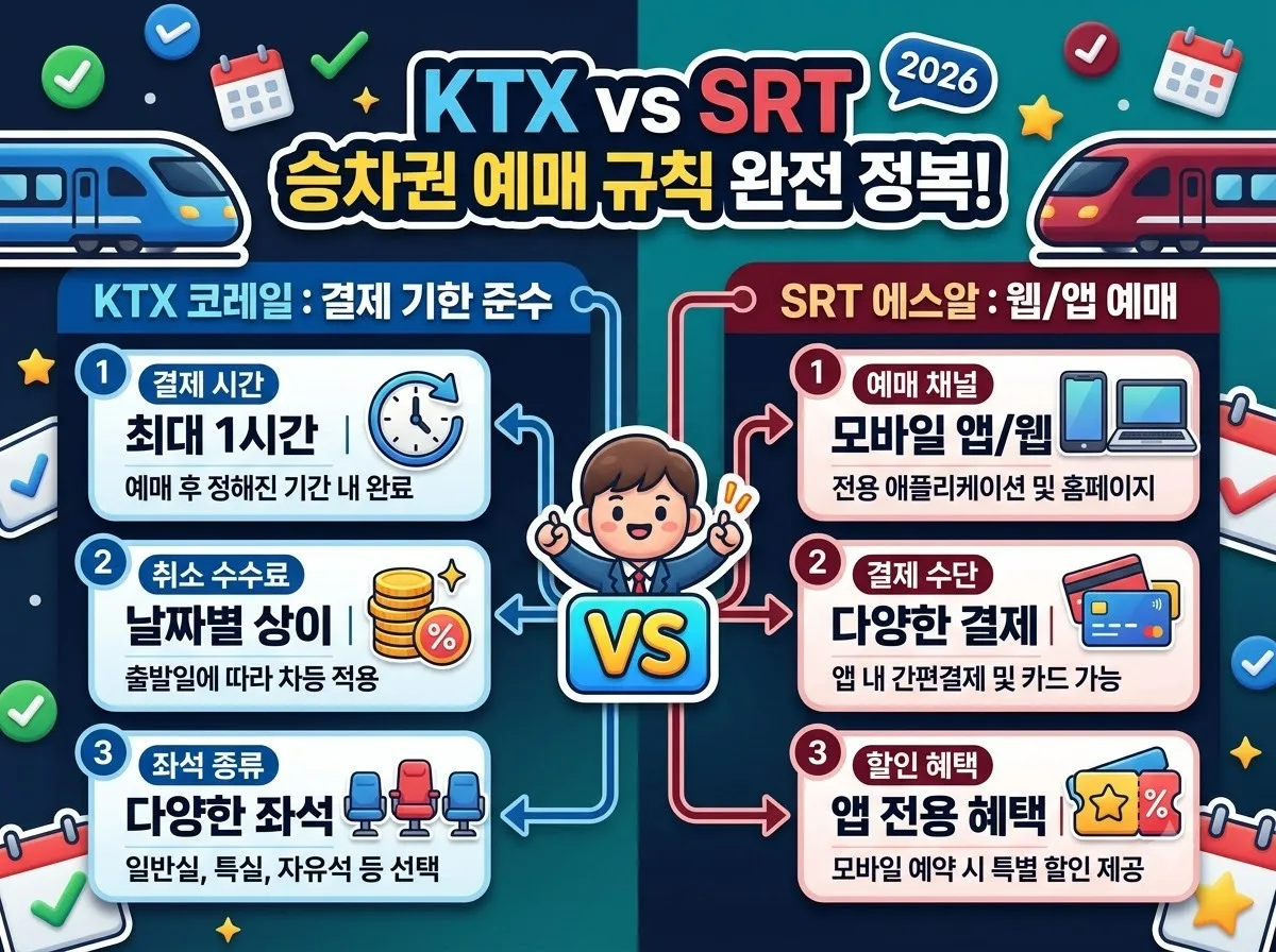 추석 기차표 원하는 좌석 확보를 위한 2026년 예매 성공 공식 이미지 2