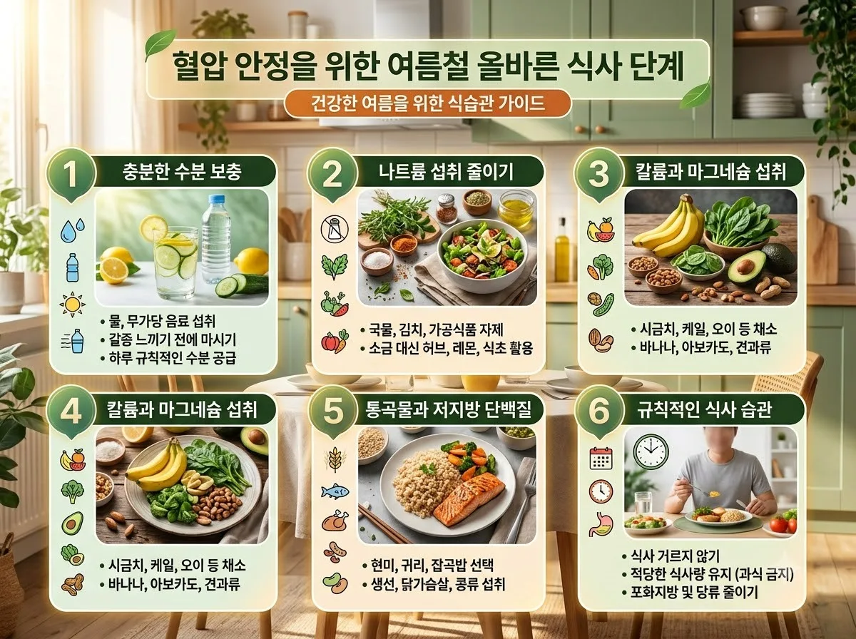 여름철 건강관리 혈압 조절 돕는 음식 5가지와 주의할 점 (2026) 이미지 2