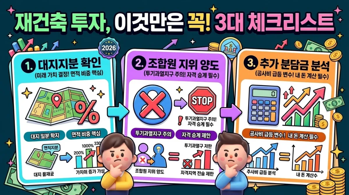 재건축 아파트 투자 전 실패를 막는 3가지 핵심 체크리스트 이미지 2