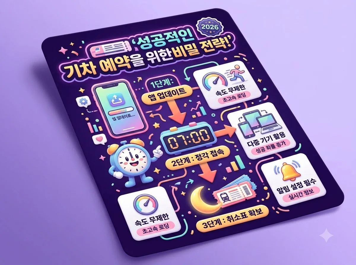 추석 기차표 원하는 좌석 확보를 위한 2026년 예매 성공 공식 이미지 1