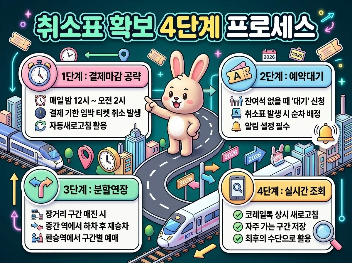 KTX 명절 예매 실패했을 때 차선책으로 승차권 구하는 4가지 방법 이미지 1