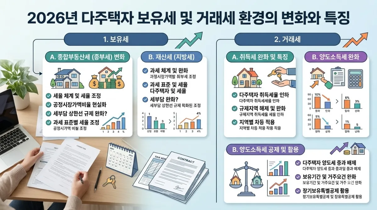 2026년 다주택자 부동산 세금 변화, 실수하기 쉬운 3가지 핵심 체크리스트 이미지 1