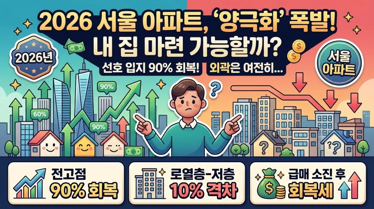 서울 아파트 실거래가 어디까지 올라왔나: 2026년 내 집 마련 분석