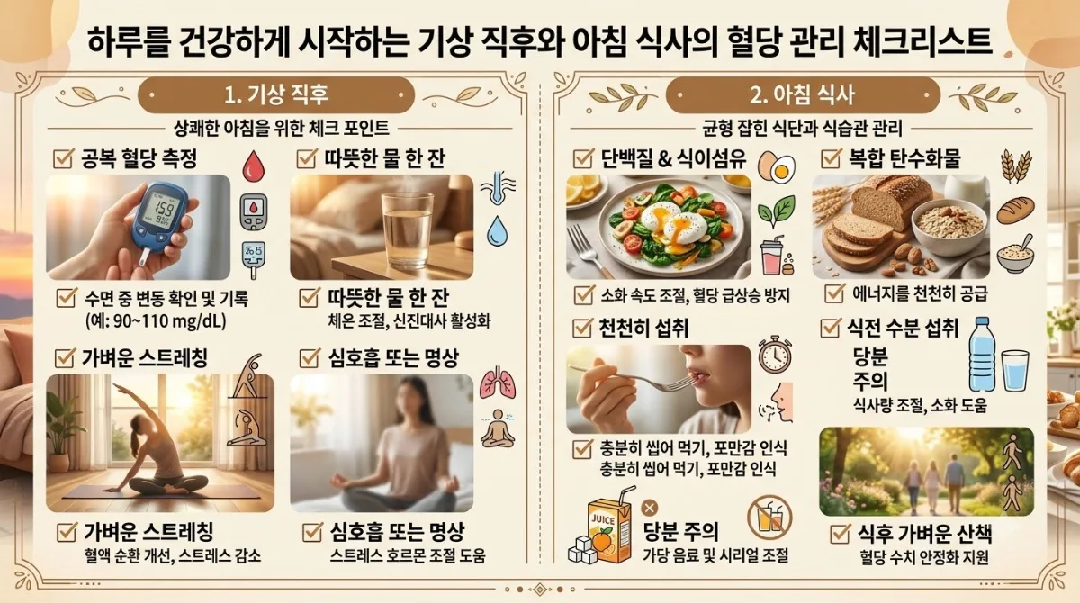 혈당 안정 유지하는 하루 루틴 3단계, 2026년 최신 관리법 이미지 1