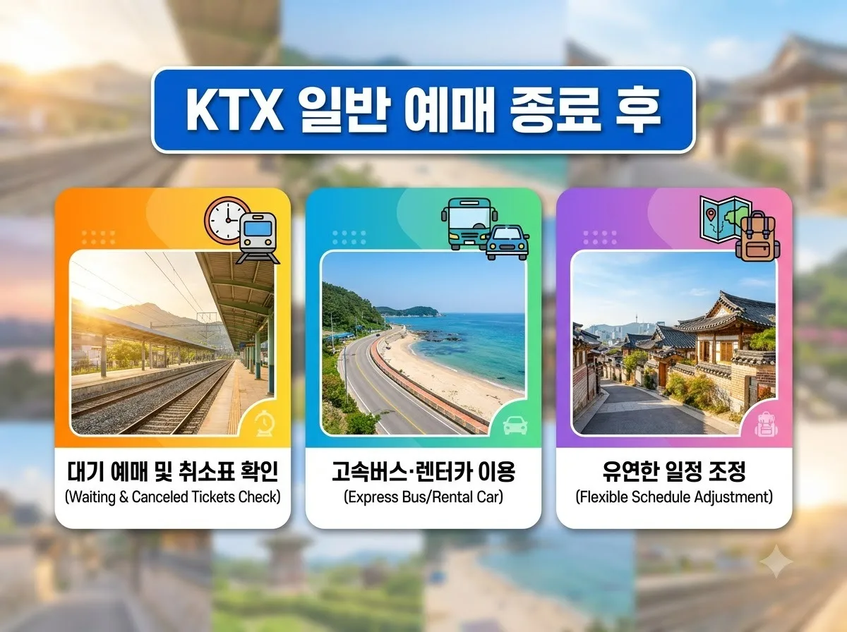 추석 KTX 일반 예매 놓쳤다면 예약대기 확인하는 방법 3가지