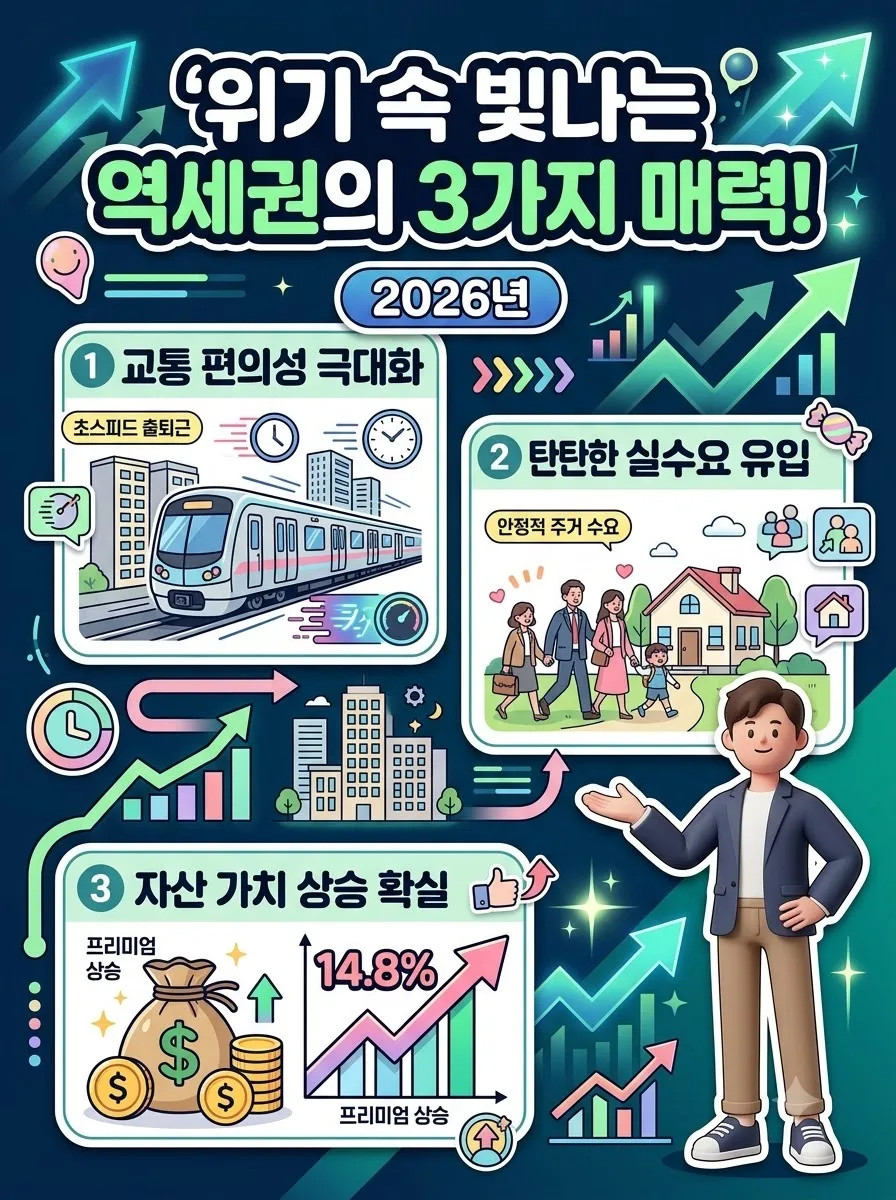 역세권 아파트가 다시 주목받는 이유 3가지와 2026년 선별 기준 이미지 1