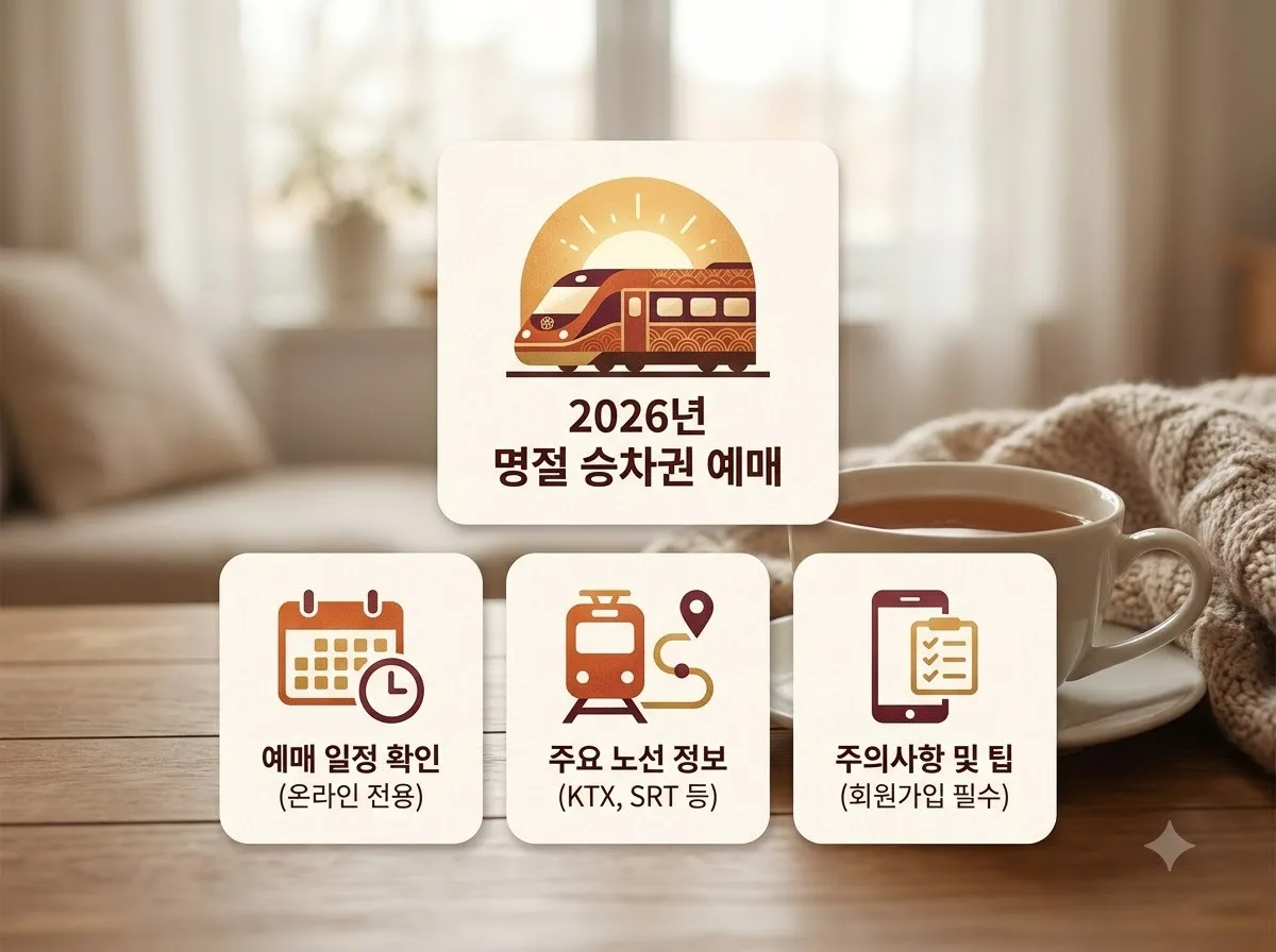 경부선 호남선 명절 승차권 예매 일정 비교와 2026년 필수 주의점