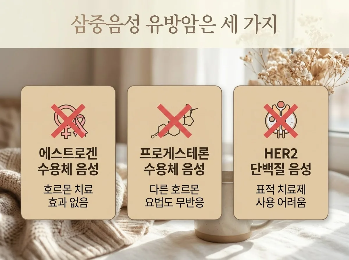 삼중음성 유방암이란? 젊은 층이 2026년 꼭 알아야 할 초기 증상 5가지