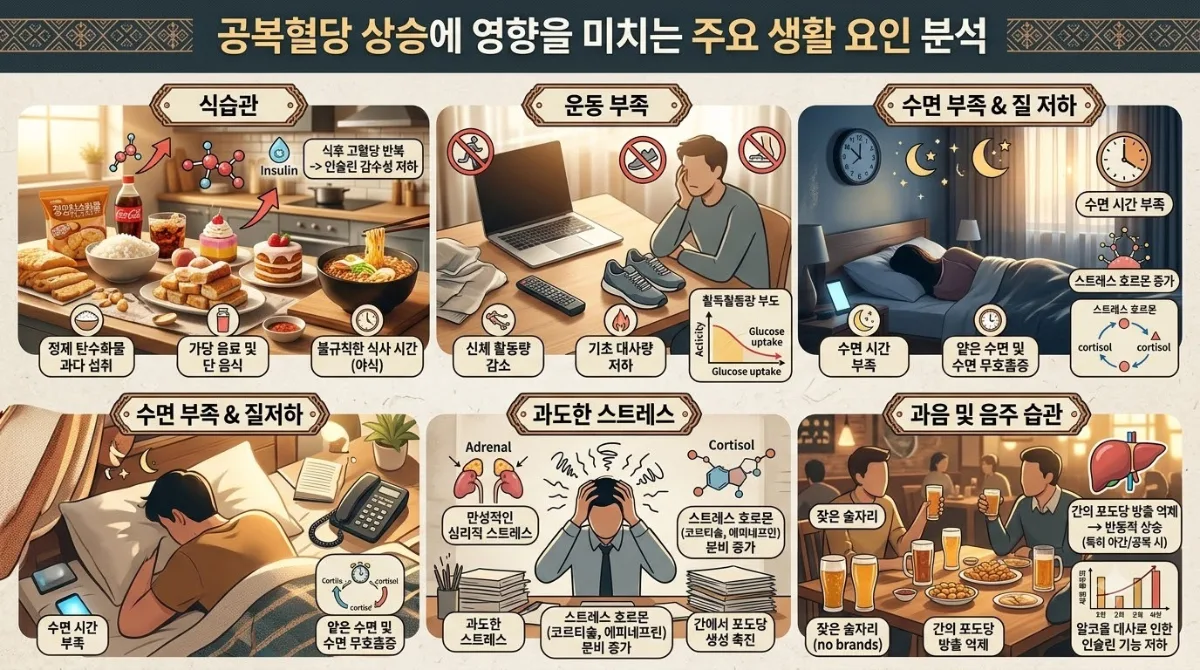 공복혈당 수치 낮추기: 2026년 기준 꼭 점검해야 할 생활습관 5가지 이미지 1