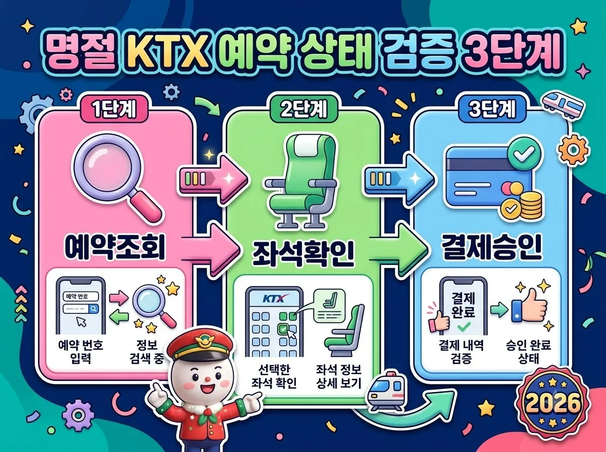 명절 KTX 예약 후 좌석 결제 상태 확인하는 방법 3가지 이미지 1