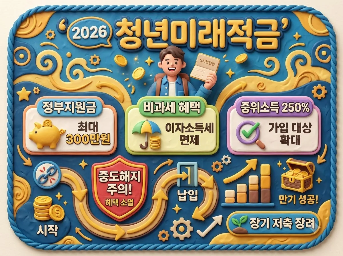 청년미래적금 2026년 가입 조건과 실수하기 쉬운 중도해지 주의점