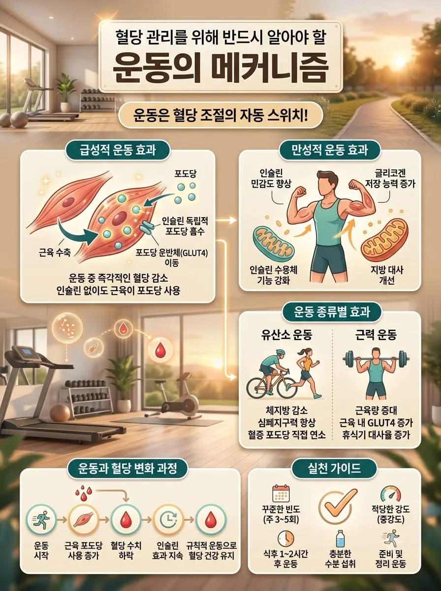 혈당 관리에 운동이 중요한 진짜 이유 3가지와 최적의 시간대 이미지 1