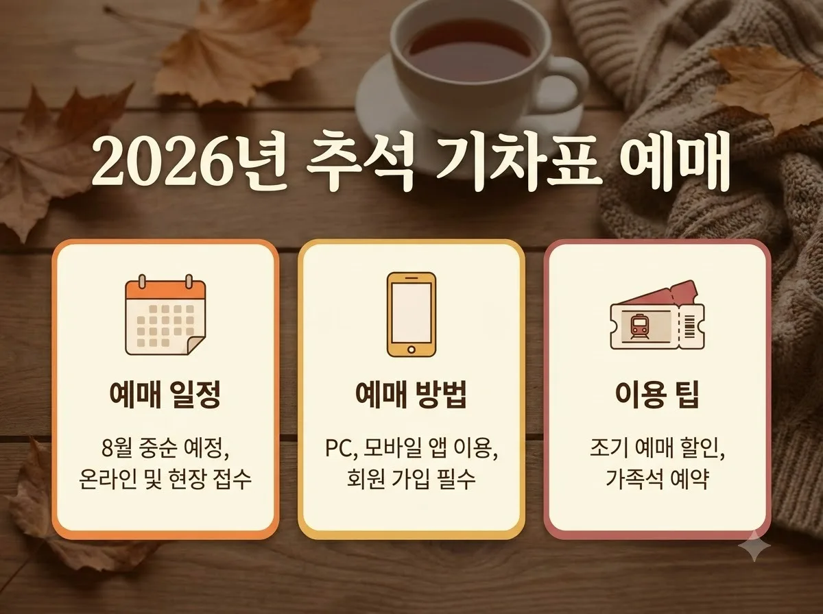 2026 추석 기차표 예매 방법 KTX SRT 통합 일정과 예약 성공 주의점