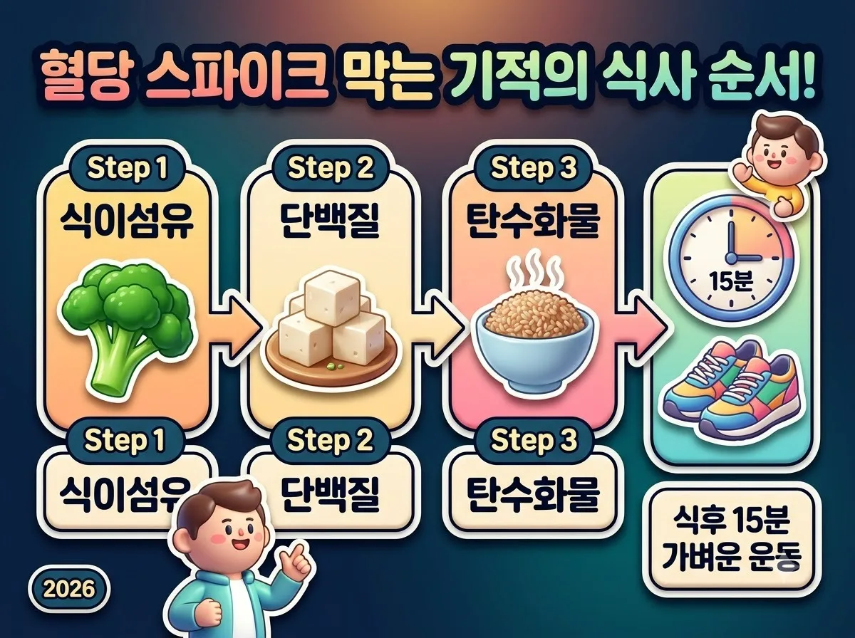 식후 혈당 관리, 당장 바꾸어야 할 3가지 생활 습관과 예외적 함정 이미지 1
