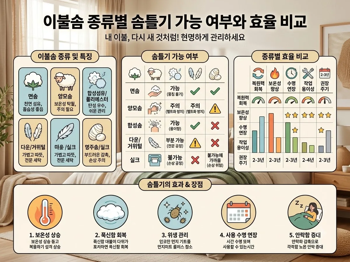 이불솜이 납작해졌다면 솜틀기 비용과 주의점 2026년 가이드 이미지 1