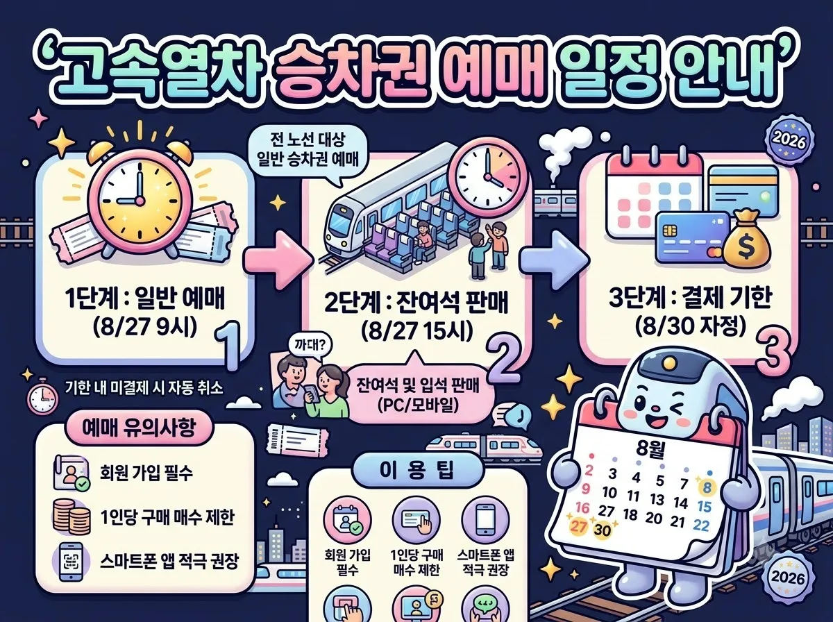 호남선 KTX 명절 승차권 2026년 예약 일정과 주의점 이미지 1