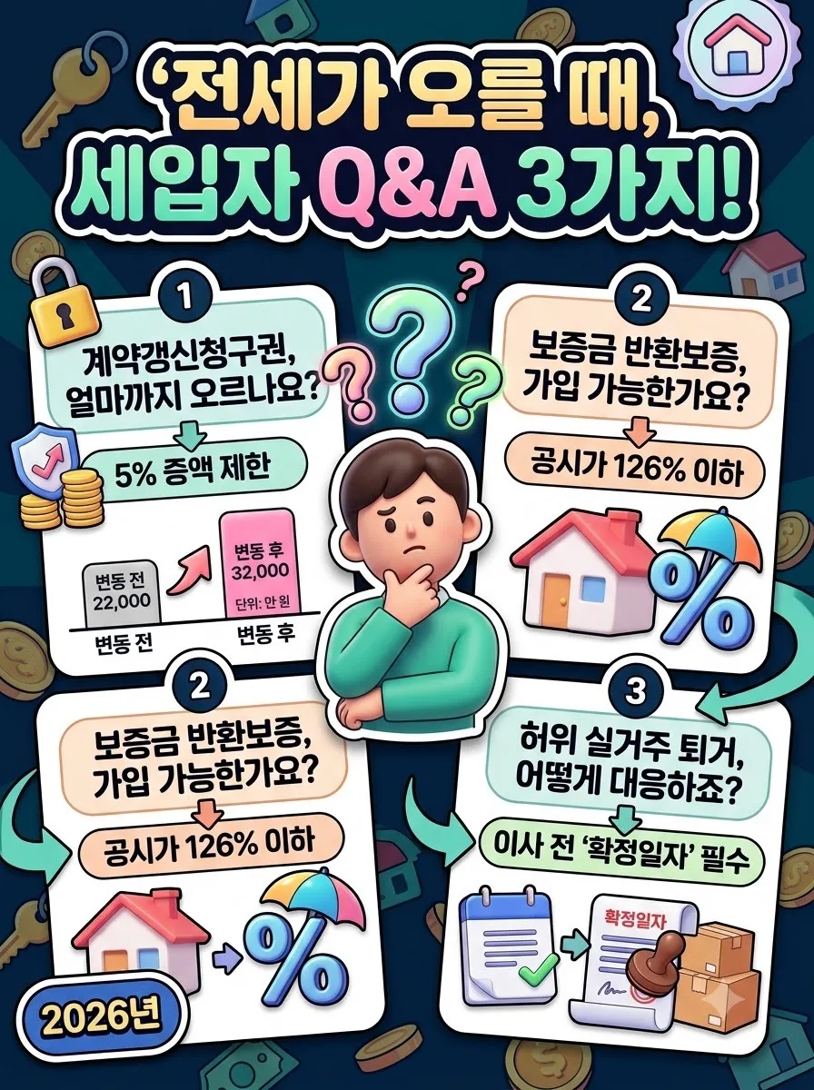 전세가격 오르기 시작하면 벌어지는 일 3가지와 2026년 세입자 안전 보장 대책 이미지 1