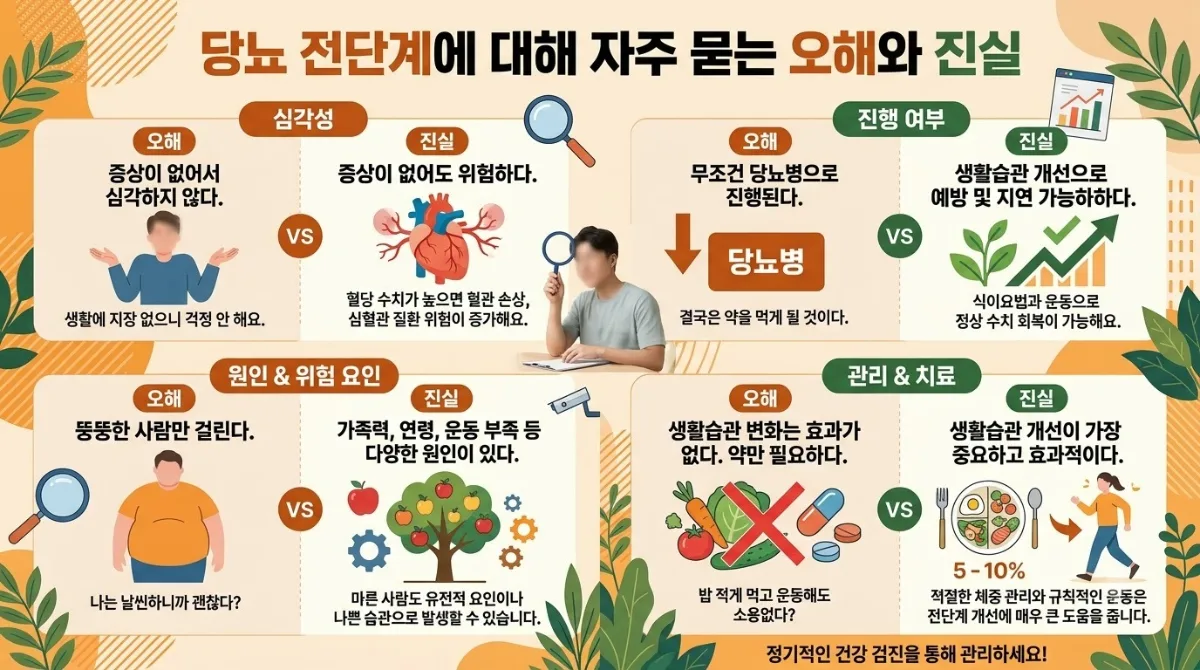 당뇨 전단계 관리, 2026년 기준 5가지 핵심 전략과 합병증 예방 이미지 1