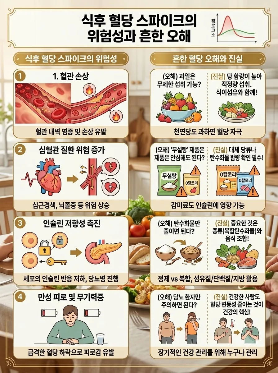 식후 혈당 관리 3가지 핵심, 2026년 최신 생활 습관과 주의점 이미지 1